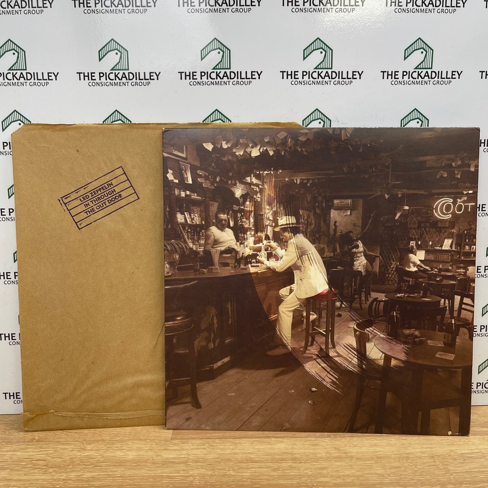 Led Zeppelin In Through the Out Door Vinyl LP 1979 Swan Song Brown Paper Bag